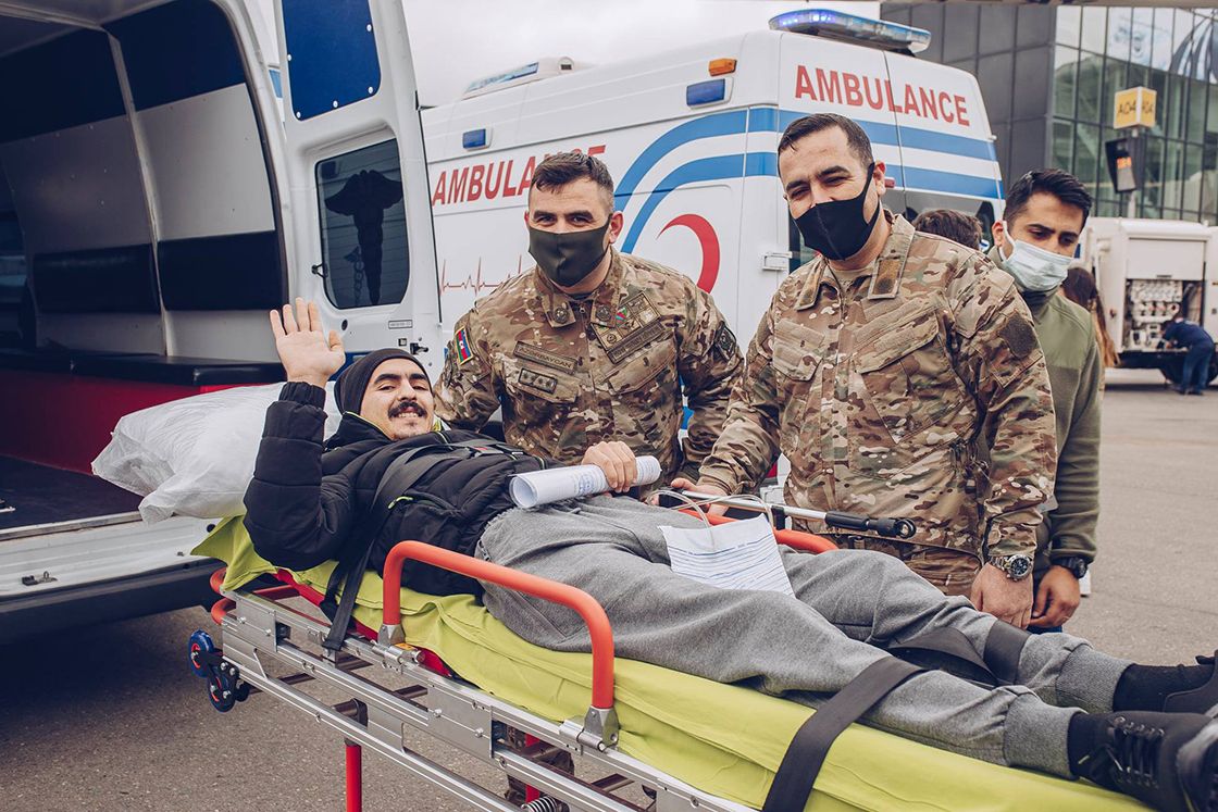 Dağlık Karabağ Savaşı'nda yaralanan 27 Azerbaycanlı gazi, Türkiye'de tedavi edilecek