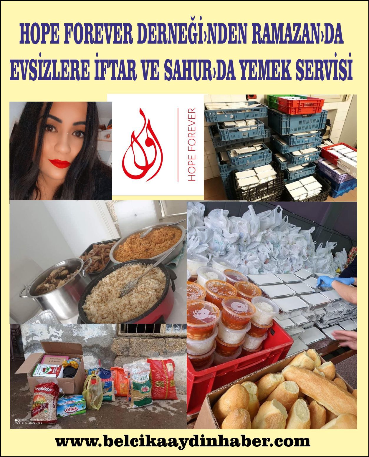 HOPE FOREVER DERNEĞİ'NDEN RAMAZAN'DA EVSİZLERE İFTAR VE SAHUR'DA YEMEK SERVİSİ