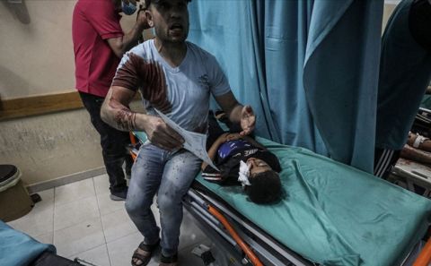 Terörist İsrail'in Gazze'ye saldırısında şehit sayısı 24'e yükseldi