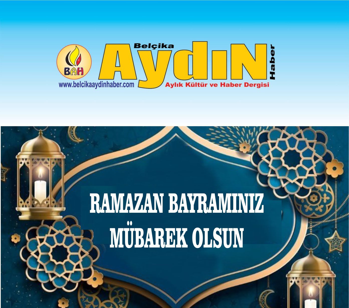 MÜBAREK RAMAZAN BAYRAMINIZ MÜBAREK OLSUN...