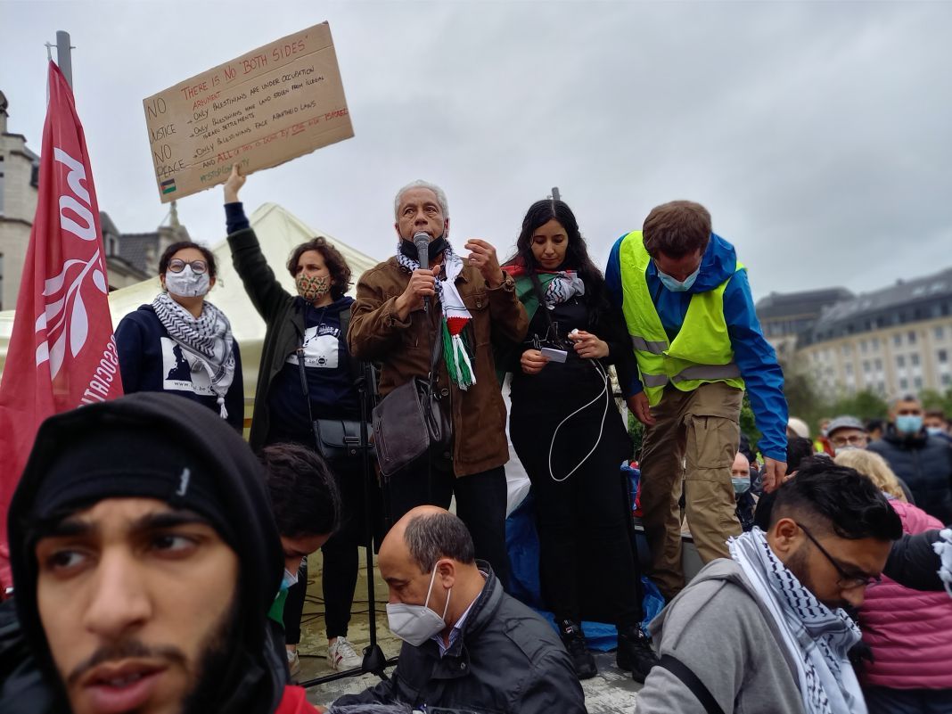 Brüksel'de Binlerce kişi İsrail'i Protesto Etti...