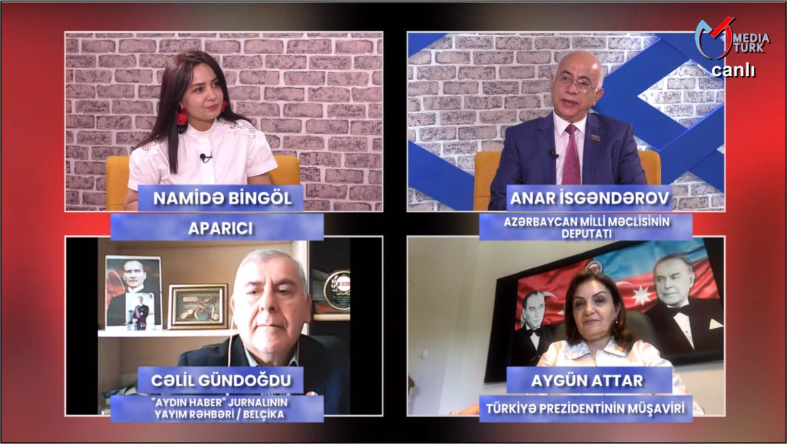AZERBAYCAN 'MEDİA TURK' TELEVİZYONUNDA 'YAŞAT MARAFONU' KAMPANYASI HAKKINDA KONUŞTUK