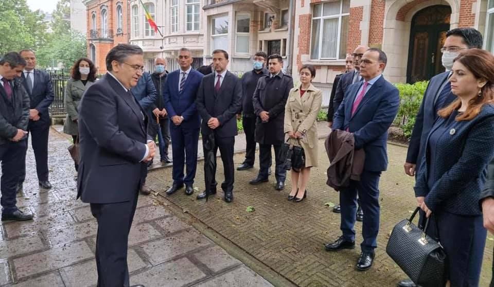 ŞEHİT DİPLOMAT DURSUN AKSOY BRÜKSEL'DE ANILDI...
