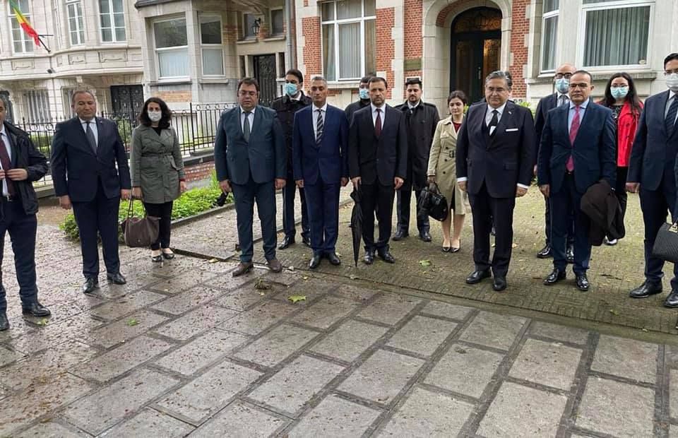 ŞEHİT DİPLOMAT DURSUN AKSOY BRÜKSEL'DE ANILDI...