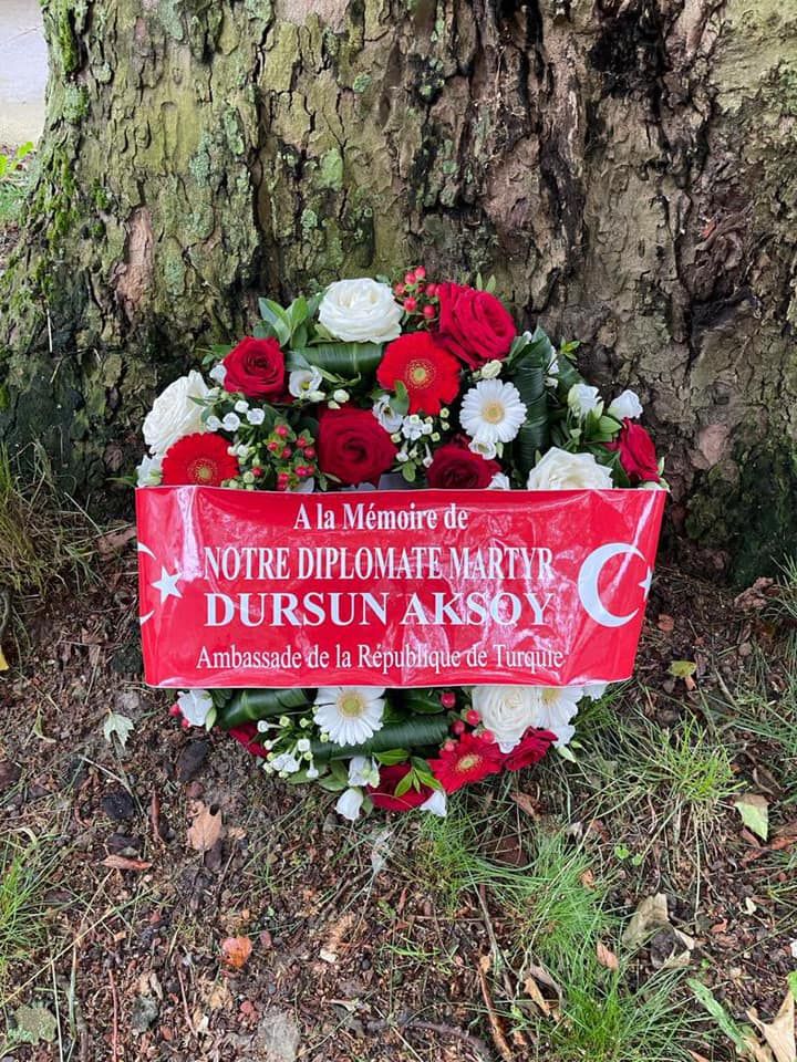 ŞEHİT DİPLOMAT DURSUN AKSOY BRÜKSEL'DE ANILDI...