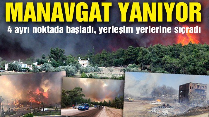Manavgatâ€™ta büyük orman yangını