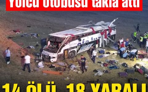 Yolcu otobüsü devrildi: Çok sayıda ölü ve yaralı var