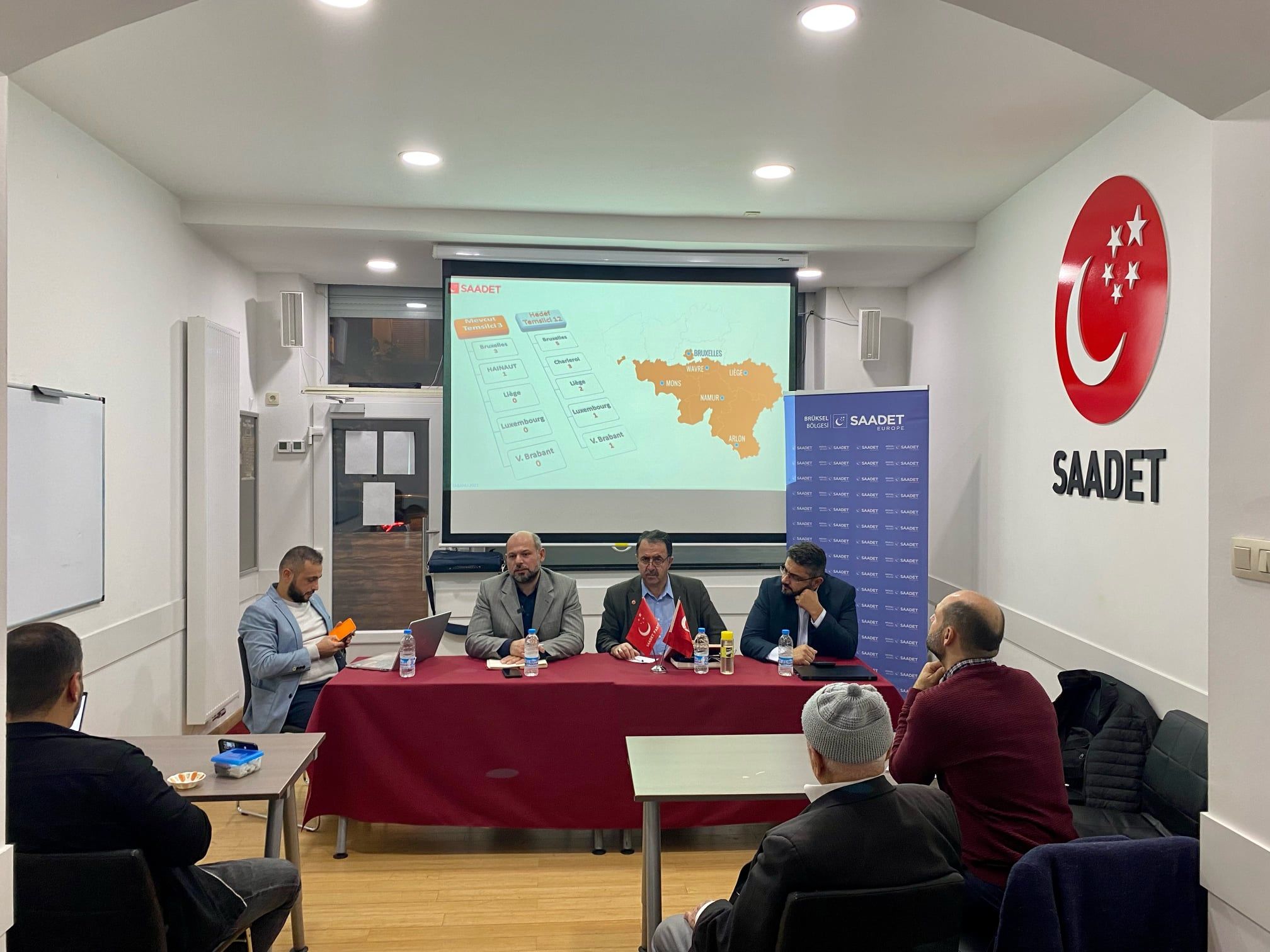 ~Belçika Saadet Kadrolari Divan'da buluştu.