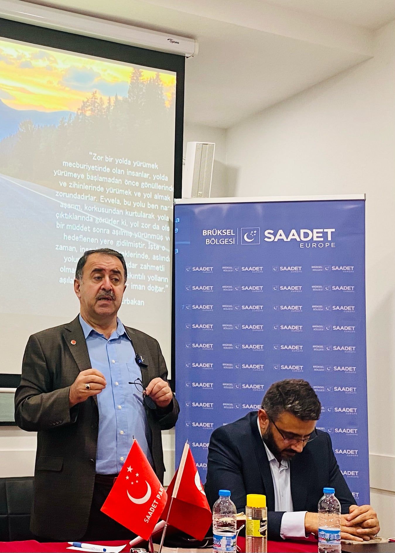 ~Belçika Saadet Kadrolari Divan'da buluştu.