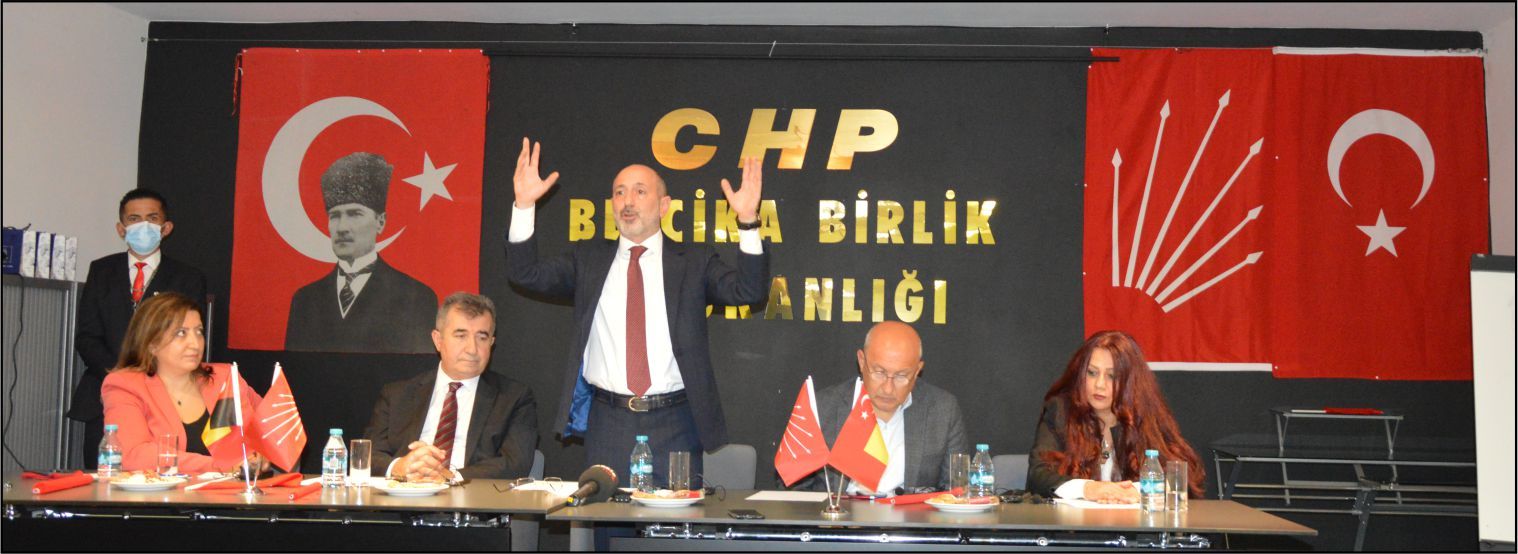 CHP BELÇİKA BİRLİĞİ CUMHURİYET BAYRAMINI VEKİLLERLE BİRLİKTE KUTLADI