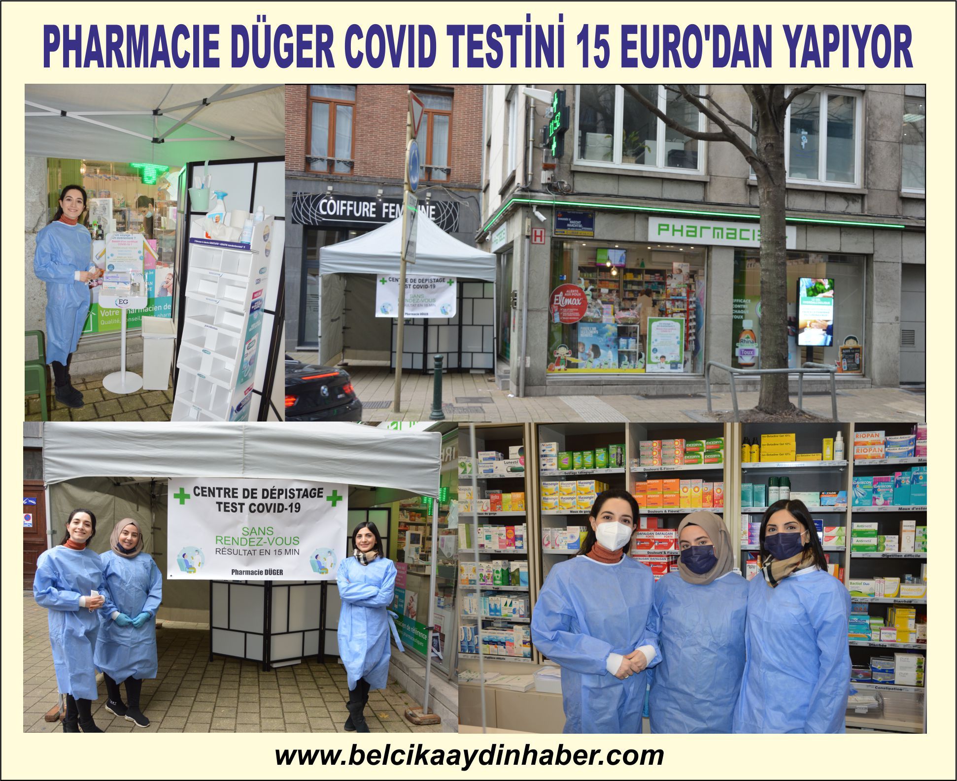 ~~PHARMACIE DÜGER COVID TESTİNİ 15 EUROâ€™DAN YAPIYOR
