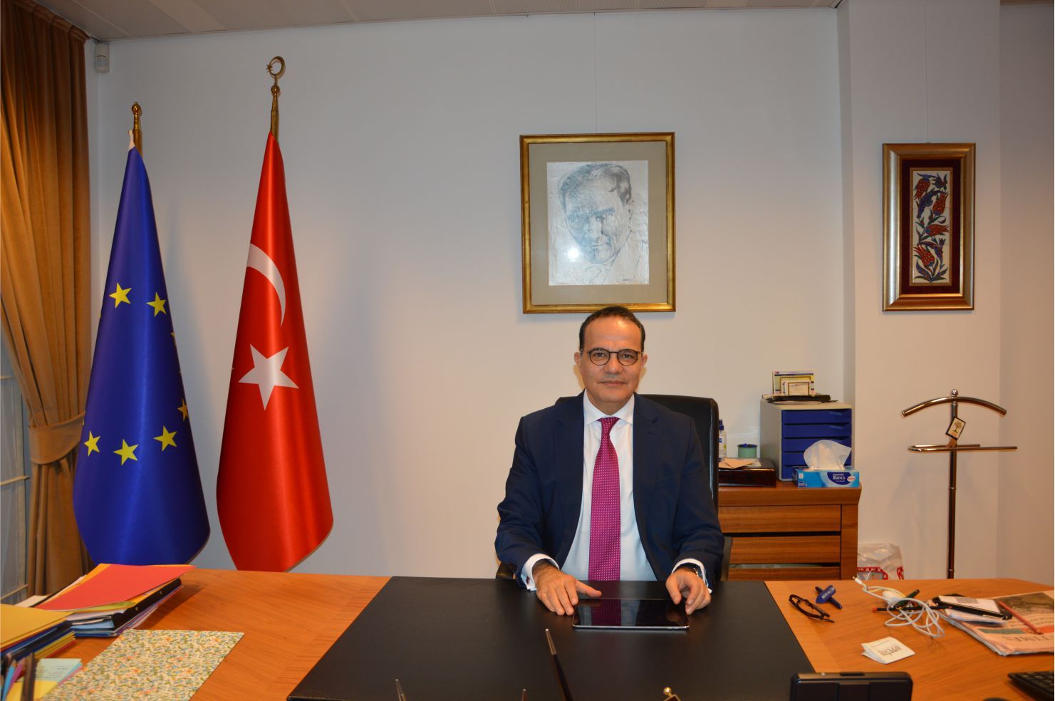 ~~BTMB’NDEN AB NEZDİNDE BÜYÜKELÇİ MEHMET KEMAL BOZAY’A NEZAKET ZİYARETİ