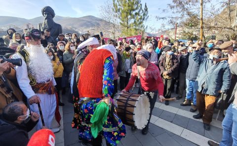 Tunceli'de yeni yılın gelişi â€˜Gağanâ€™ geleneğiyle kutlandı