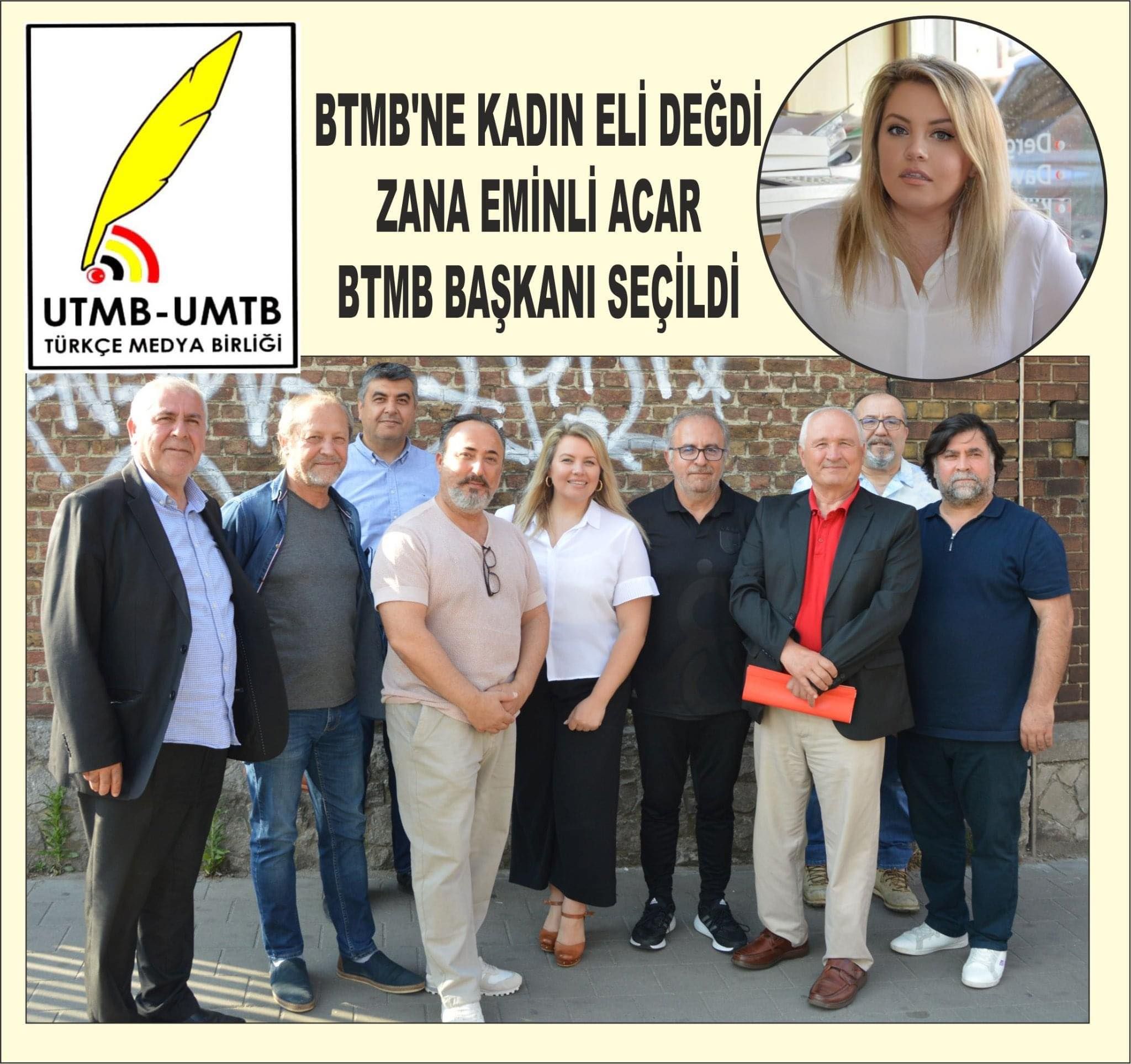BTMBâ€™NE KADIN ELİ DEĞDİ 'ZANA EMİNLİ ACAR' BTMB BAŞKANI SEÇİLDİ
