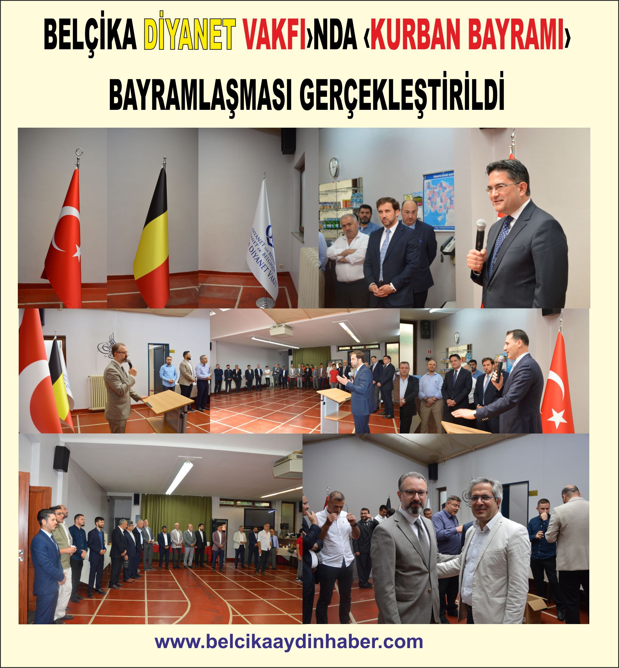 ~~BELÇİKA DİYANET VAKFI›NDA ‹KURBAN BAYRAMI› BAYRAMLAŞMASI GERÇEKLEŞTİRİLDİ