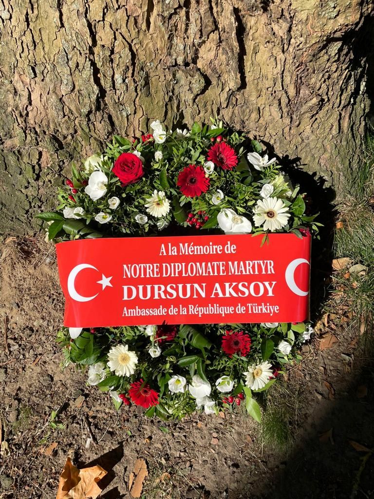 Şehit Diplomatımız Dursun Aksoy Şehadetinin 39. yıldönümünde Brüksel'de Anıldı
