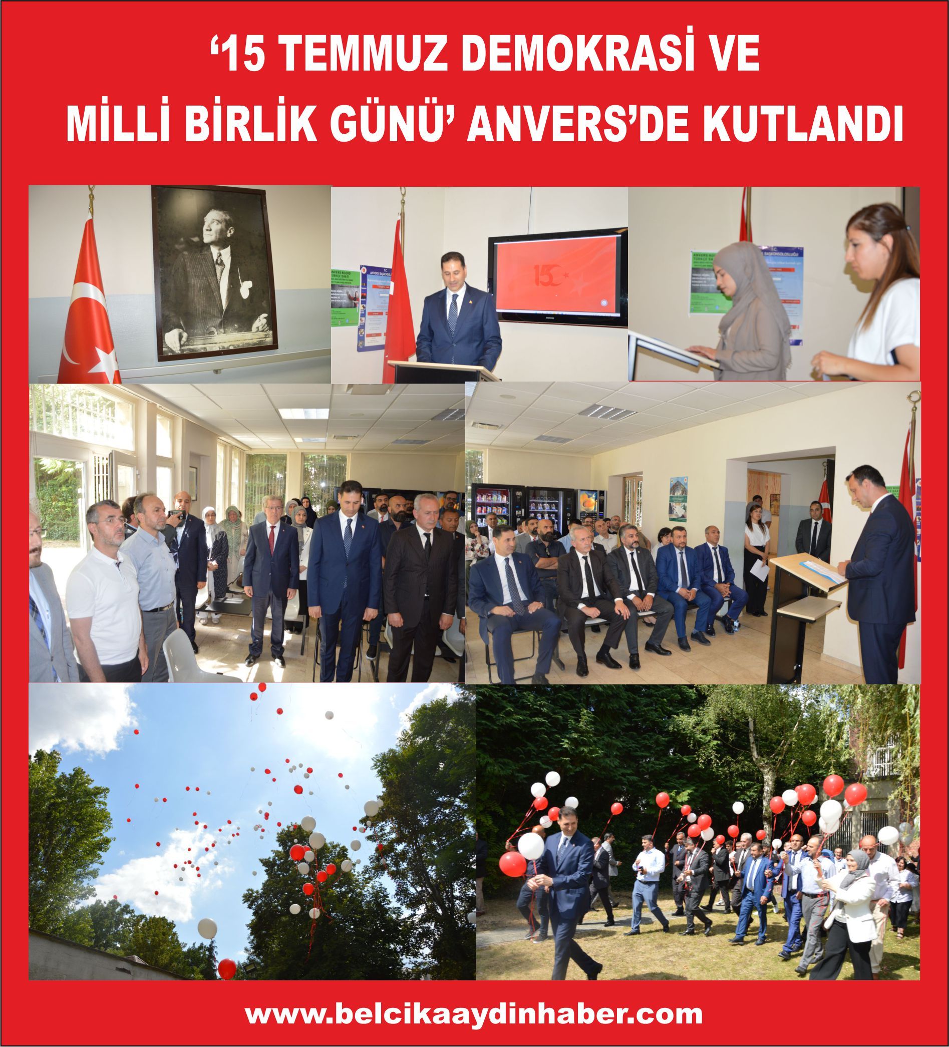 ‘15 TEMMUZ DEMOKRASİ VE MİLLİ BİRLİK GÜNÜ’ ANVERS’DE KUTLANDI