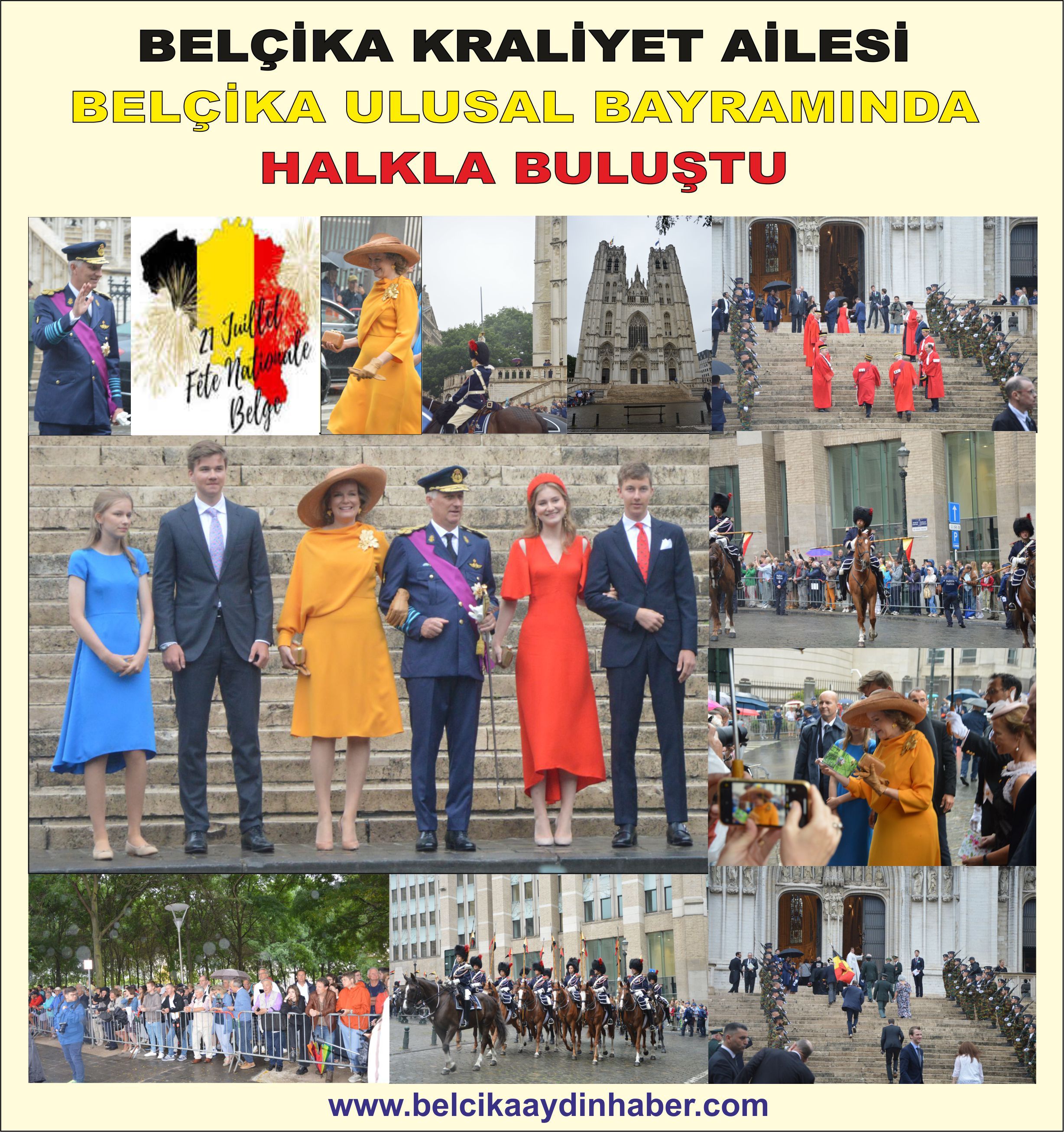 ~~BELÇİKA KRALİYET AİLESİ BELÇİKA ULUSAL BAYRAMINDA HALKLA BULUŞTU