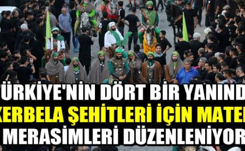BİNLERCE KİŞİNİN KATILIMIYLA HZ  .HÜSEYİN'İN YEZİD TARAFINDAN ŞEHİT EDİLİŞİNİN 1383. YILI ANILDI
