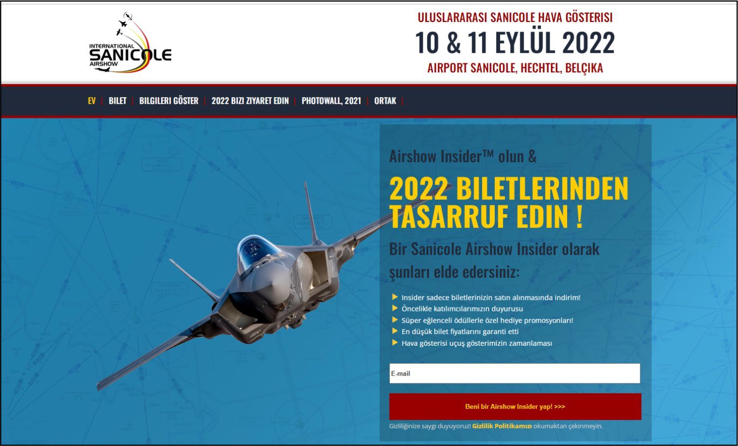 TÜRK YILDIZLARI 10-11 EYLÜL'DE BELÇİKA SEMALARINDA GÖSTERİ YAPACAK