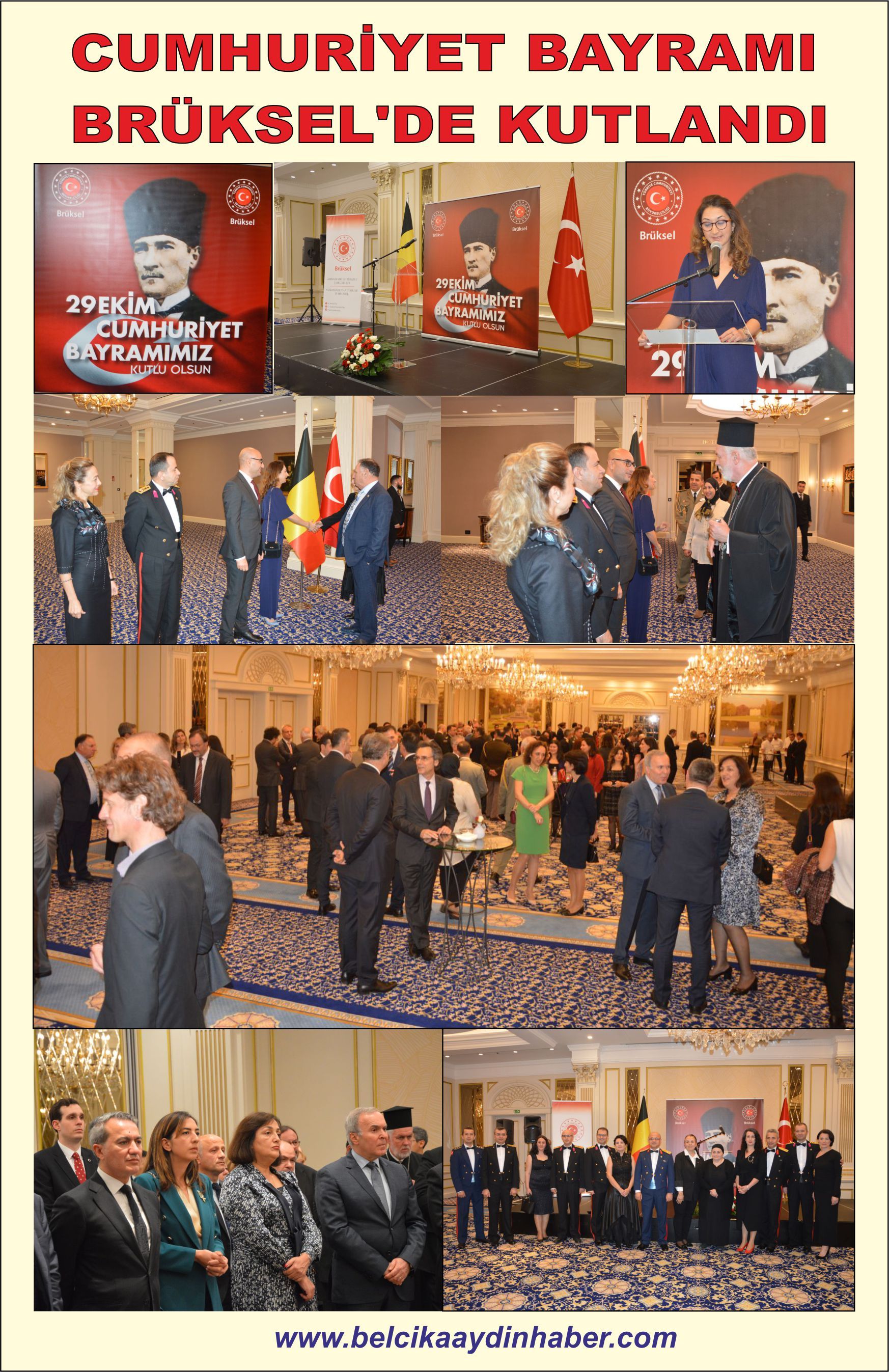 29 EKİM CUMHURİYET BAYRAMI BRÜKSEL’DE RESEPSİYONLA KUTLANDI