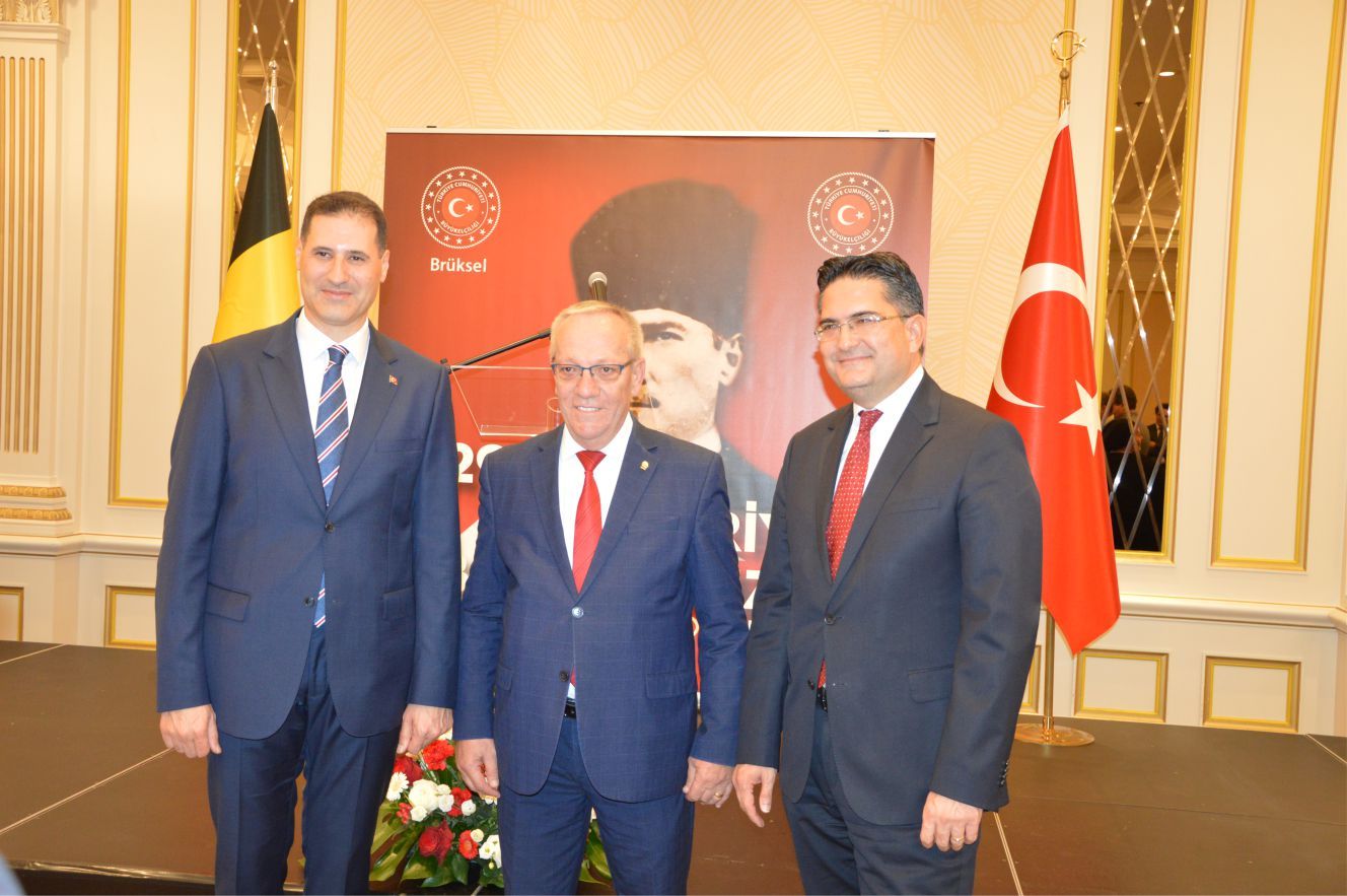29 EKİM CUMHURİYET BAYRAMI BRÜKSEL’DE RESEPSİYONLA KUTLANDI