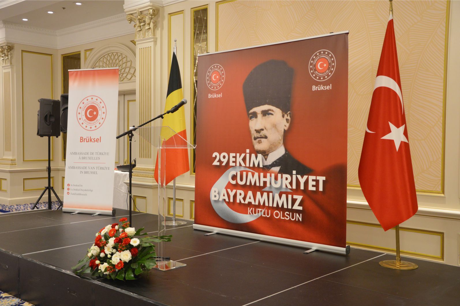 29 EKİM CUMHURİYET BAYRAMI BRÜKSEL’DE RESEPSİYONLA KUTLANDI