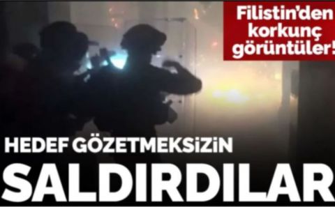 Siyonist İsrail polisinden Mescid-i Aksa'ya baskın