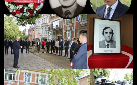 ŞEHIT DIPLOMATIMIZ DURSUN AKSOY ŞEHADETININ 40. YILDÖNÜMÜNDE BRÜKSEL'DE ANILDI