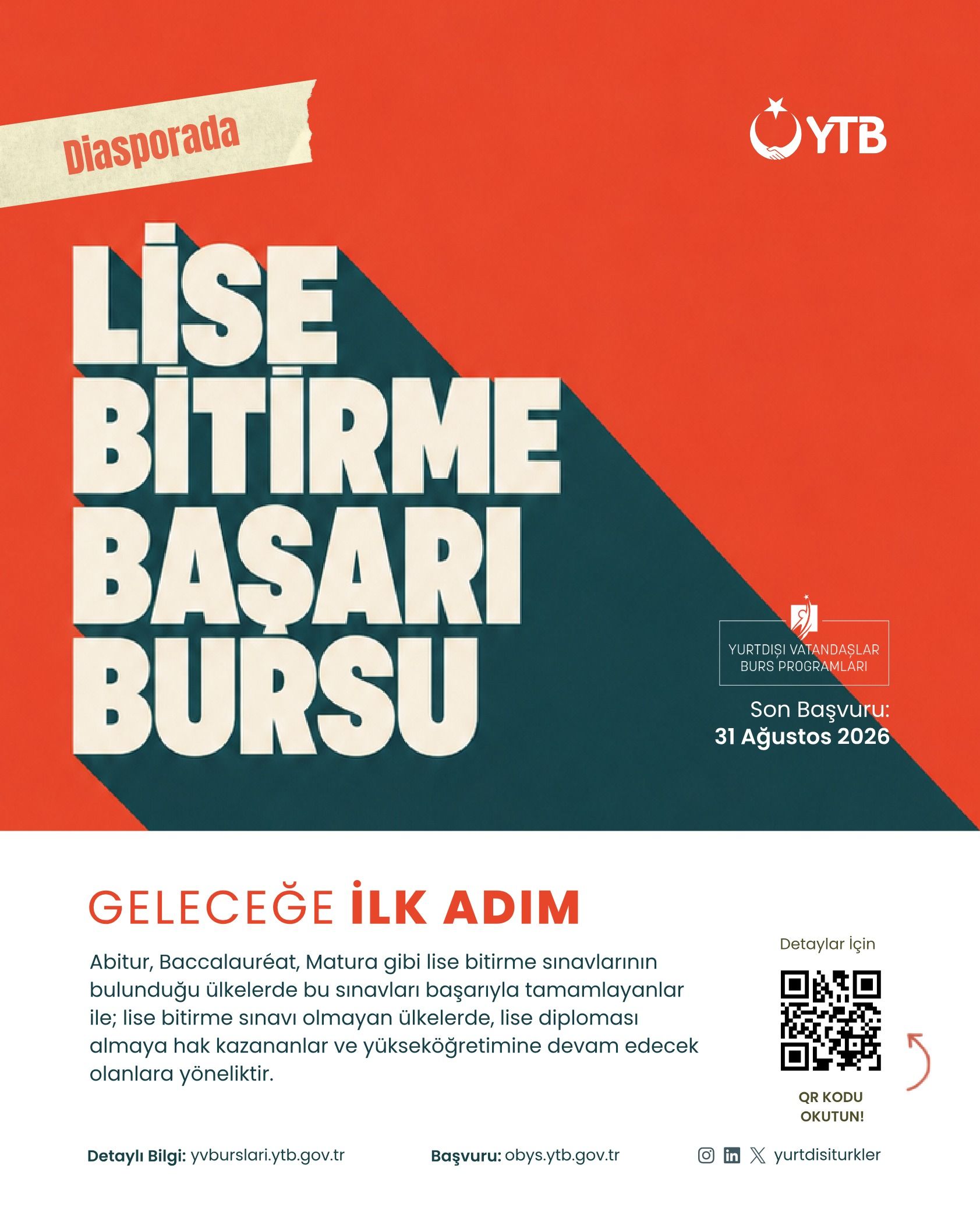 YTB, Yurt Dışındaki Vatandaşların Eğitim Yolculuğunu Burs Programlarıyla Destekliyor